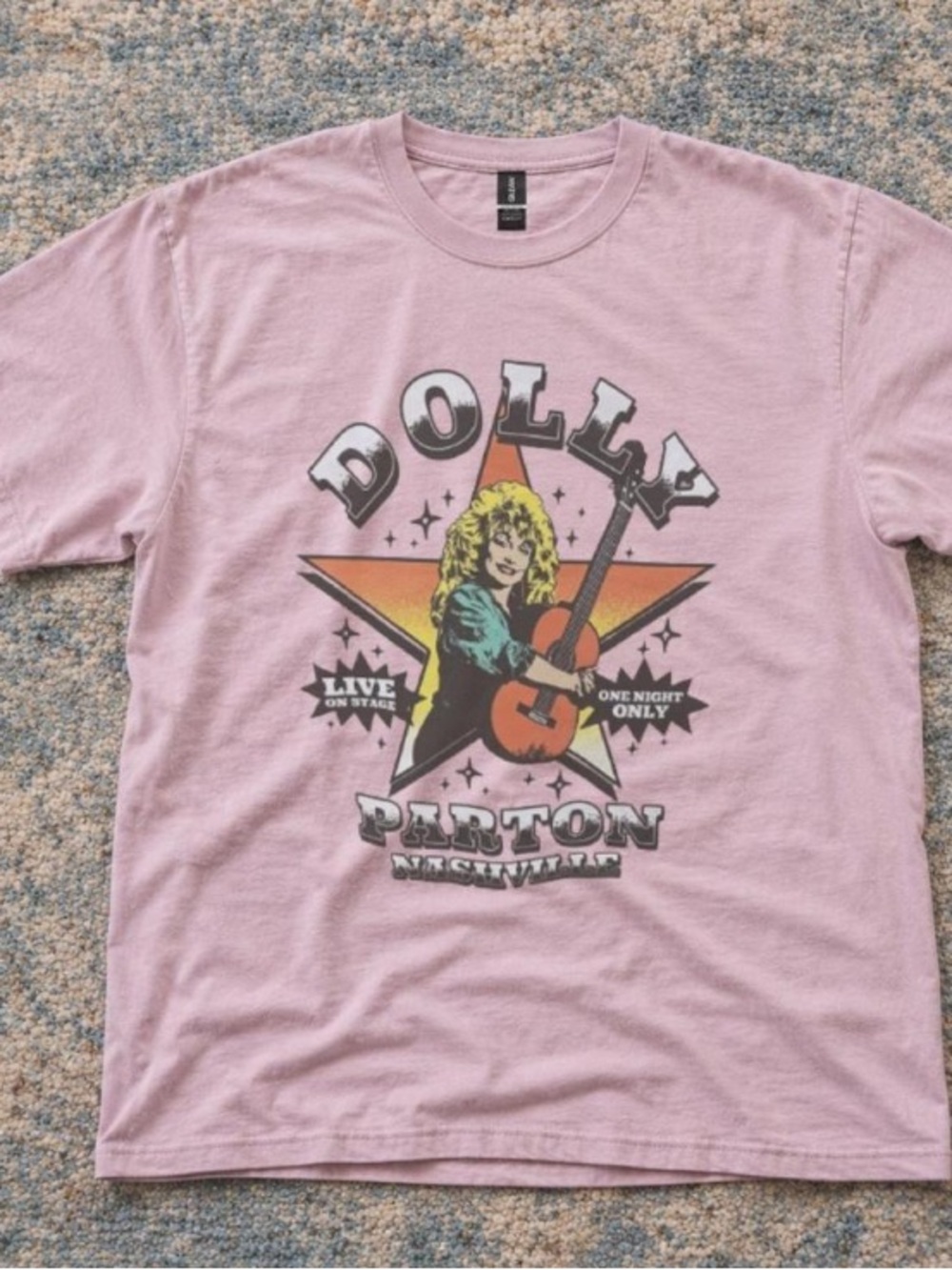 Pink Dolly Parton Graphic Short Sleeve Tee